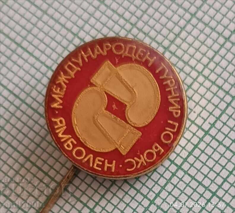 Значка- Международен турнир по бокс Ямболен Ямбол с цена € 1.00 | 1.96 лв.