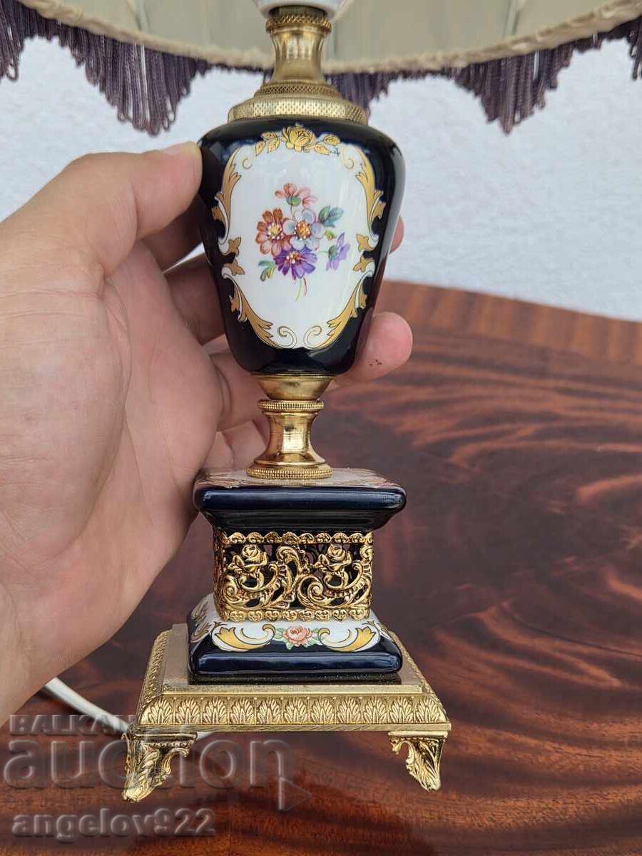 Италианска порцеланова нощна лампа!!! - 6