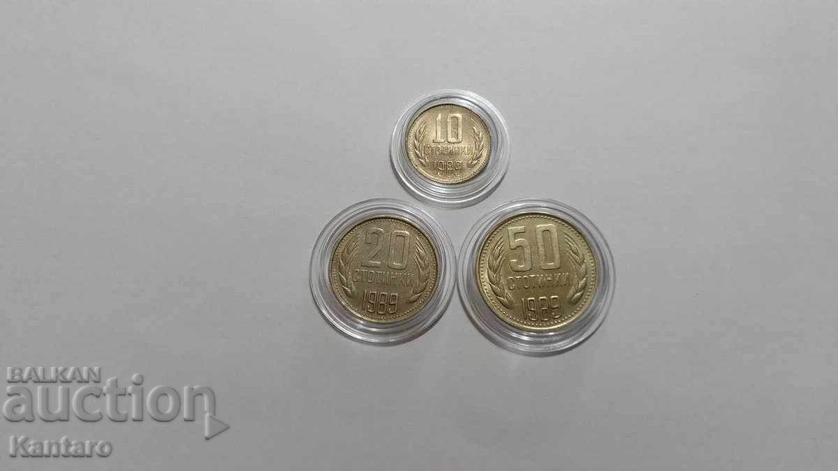 Livrarea Monedă - BULGARIA - LOT DE MONEDE - 1989