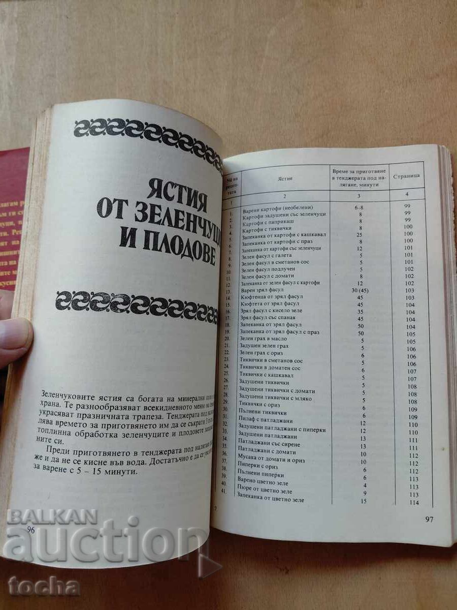 Готварска книга , Ястия под налягане , лот - 6 Готварска книга , Ястия под налягане , лот - 6