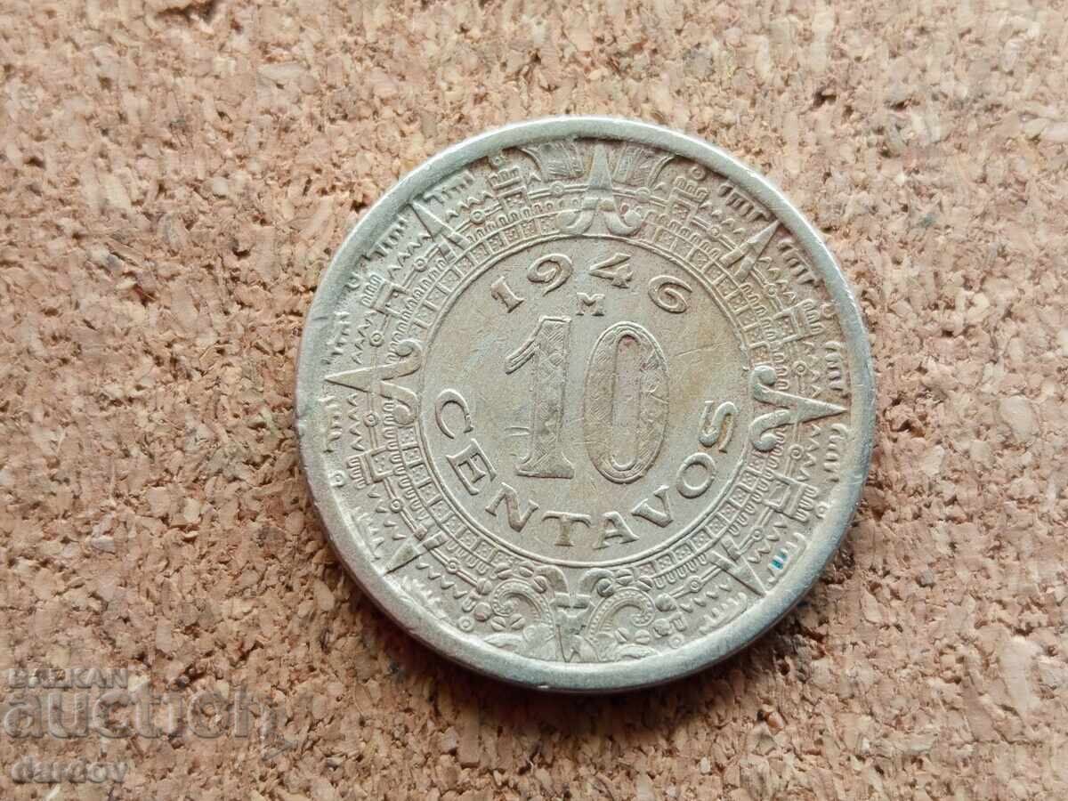 Μεξικό 10 σεντάβο, 1946