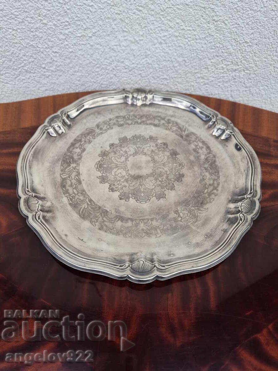Vintage χαραγμένος μεταλλικός δίσκος NS με τιμή € 0.01 | 0.02 BGN