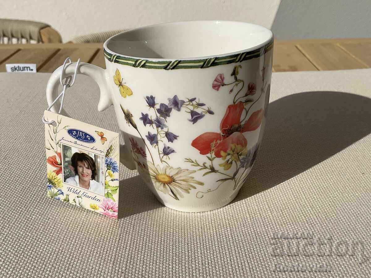 JBS "Wild Garden" porcelain mug