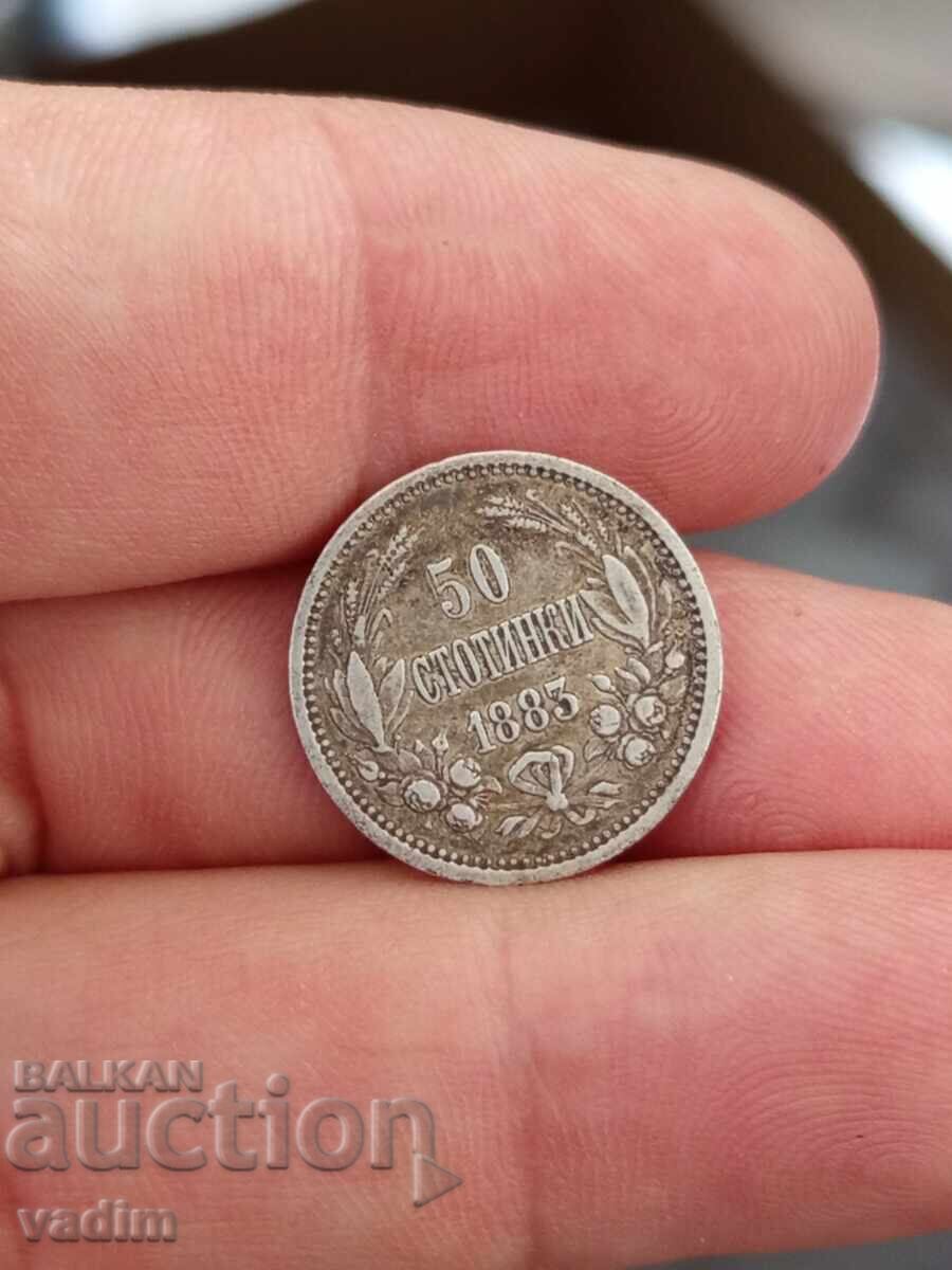 50 cents 1883 - 5