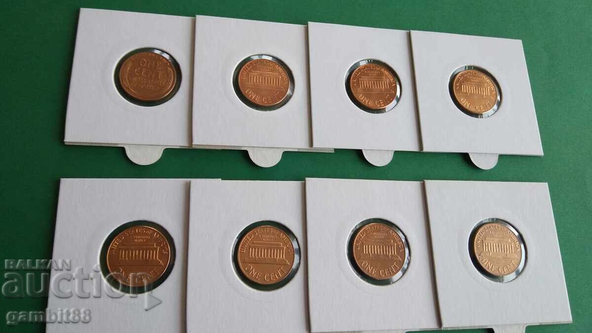 LOT of AMERICAN CENTS-20 pcs. EXCELLENT-RED - 6