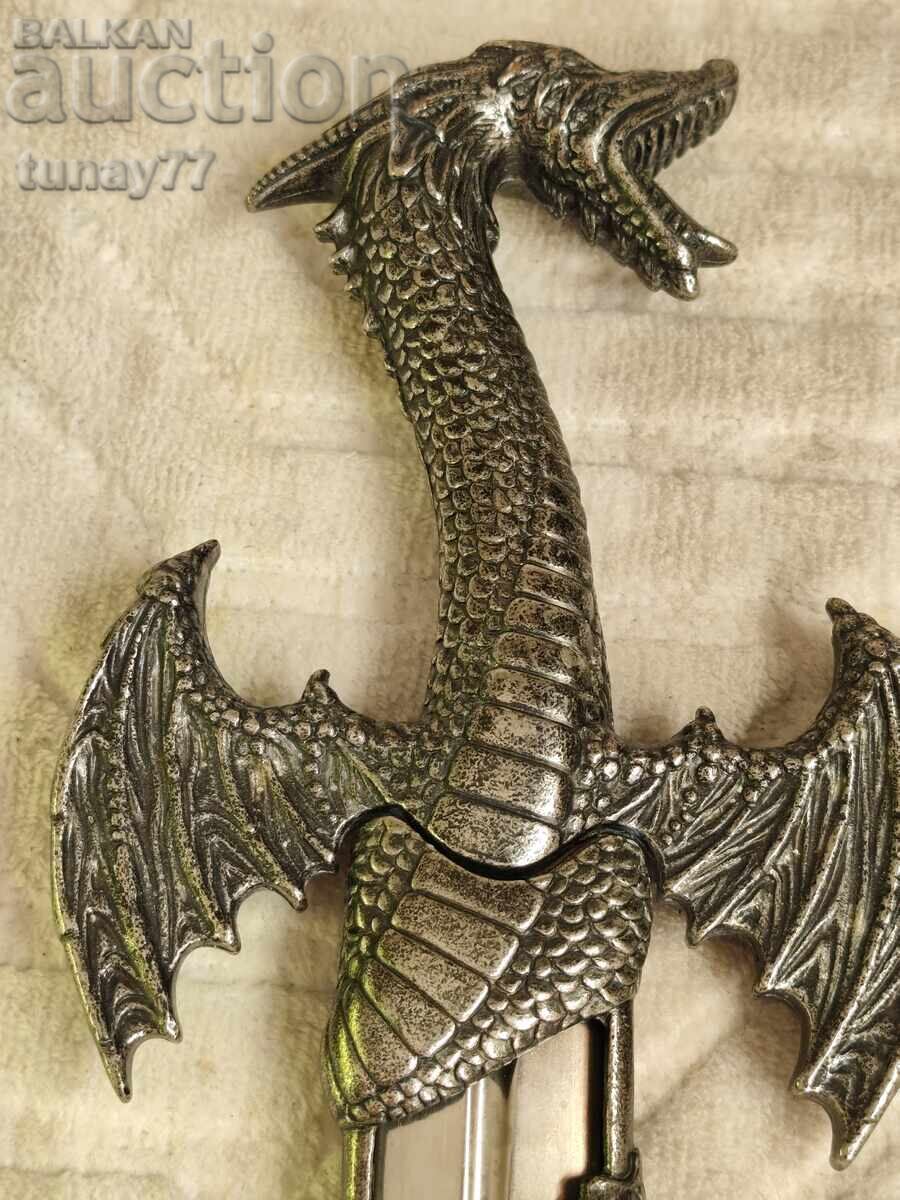 Sabie masivă mare cu cap de dragon - 6