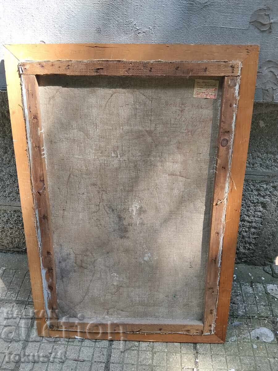 Livrarea Pictură veche bulgărească, ulei pe pânză, Mișo Mihailov - Kukeri Livrarea Pictură veche bulgărească, ulei pe pânză, Mișo Mihailov - Kukeri