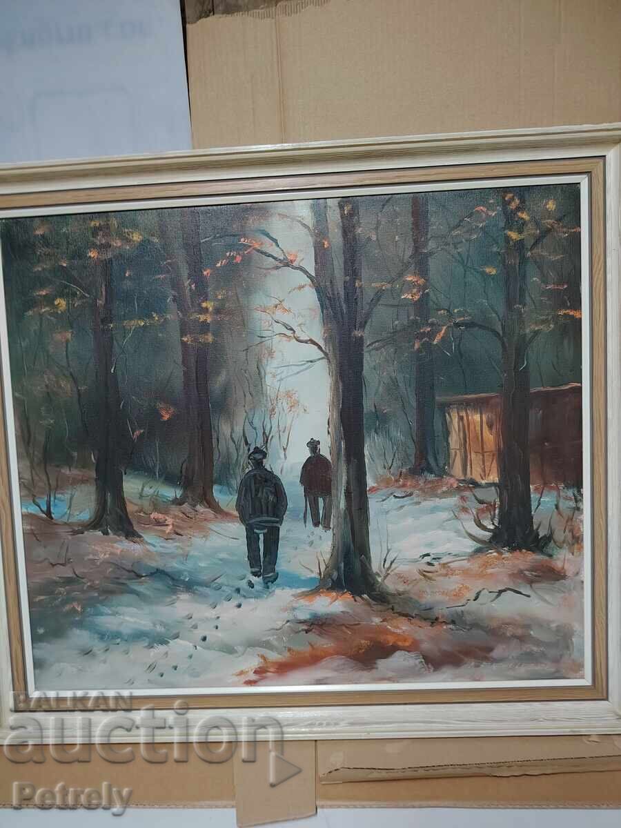 Delivery of Large oil painting
