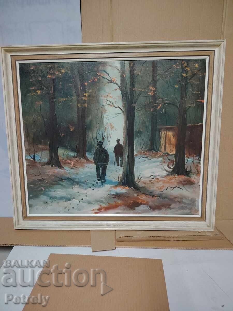 Large oil painting