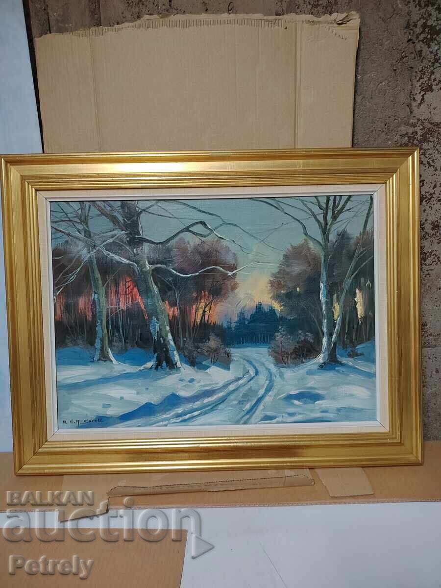 Delivery of Large oil painting