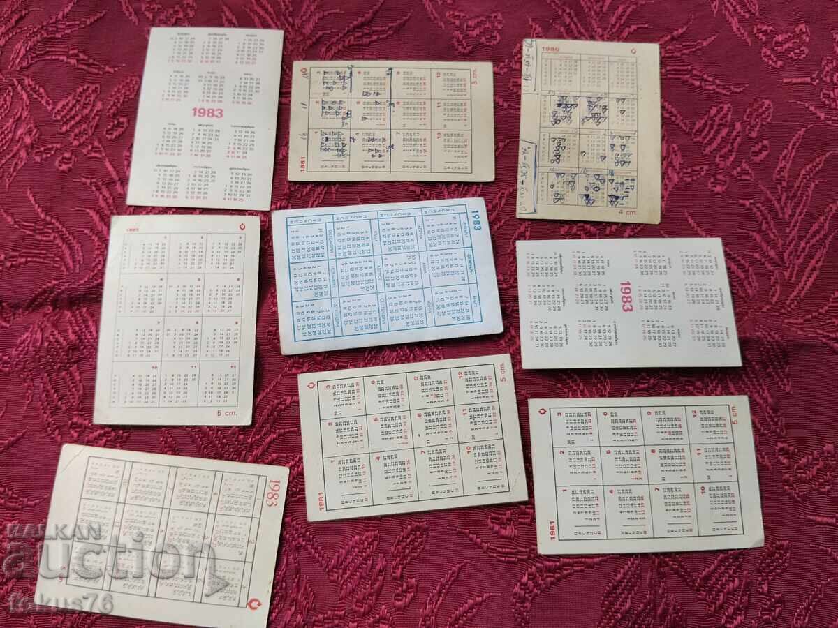 Lot de calendare vechi de colecție - 5