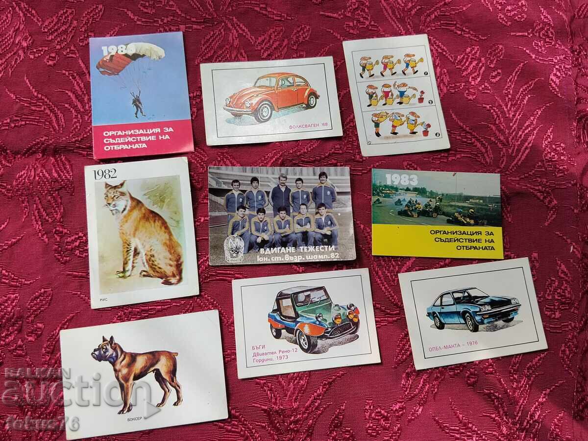 Lot de calendare vechi de colecție