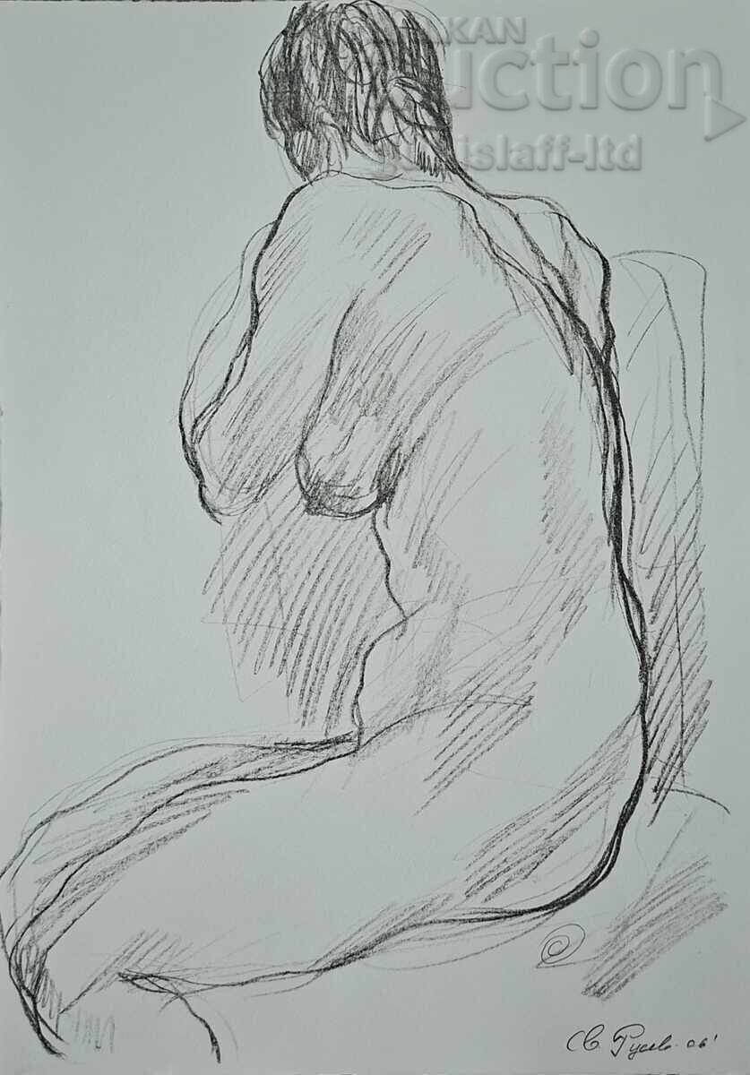 Картина, графика, голо тяло, акад. Св. Русев (1933-2018) Картина, графика, голо тяло, акад. Св. Русев (1933-2018)