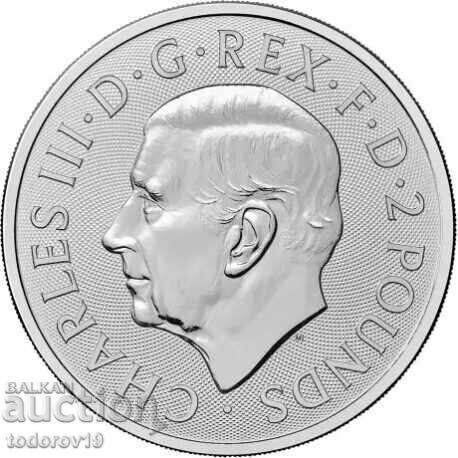 Argint 1 oz Sf. Gheorghe și balaurul 2026 - Marea Britanie cu preț € 78.99 | 154.49 BGN