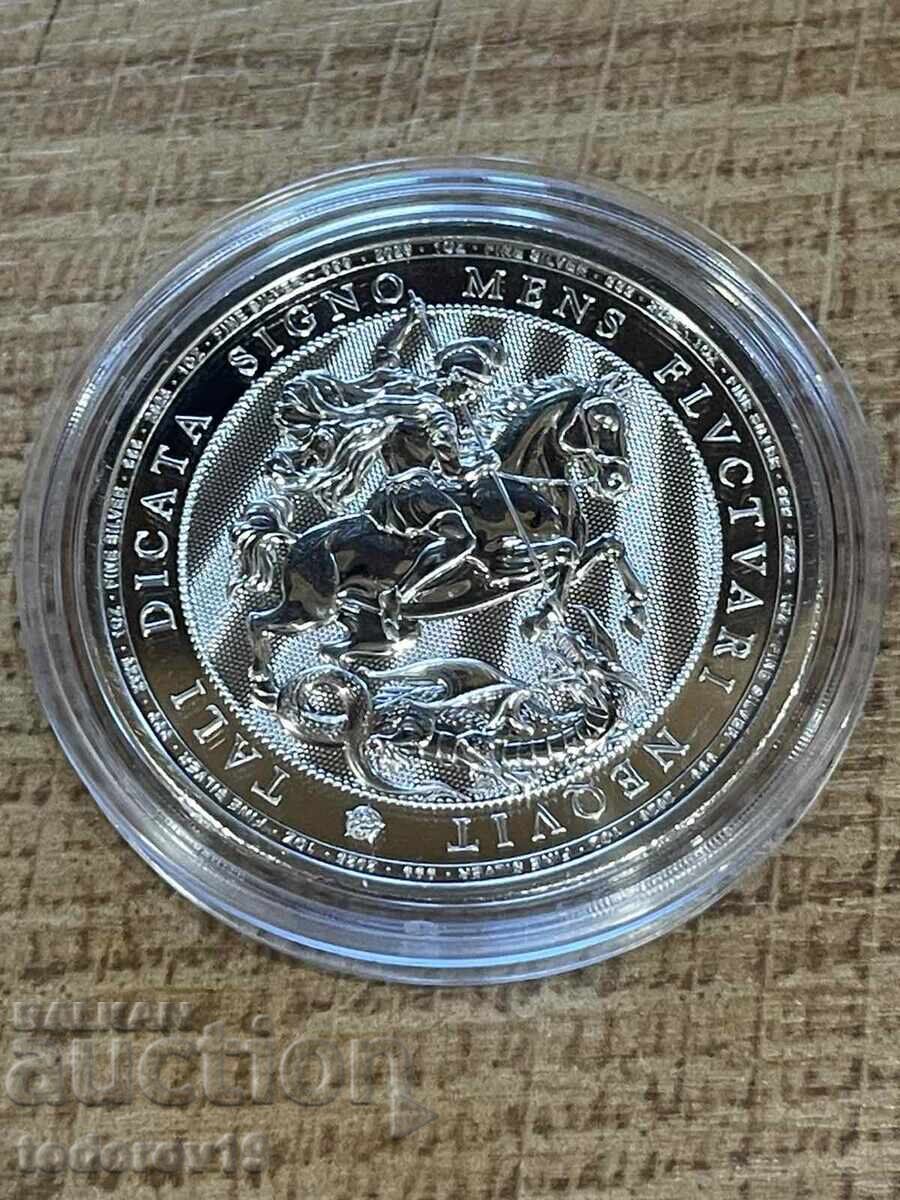 Licitație Argint 1 oz Sf. Gheorghe și balaurul 2026 - Marea Britanie