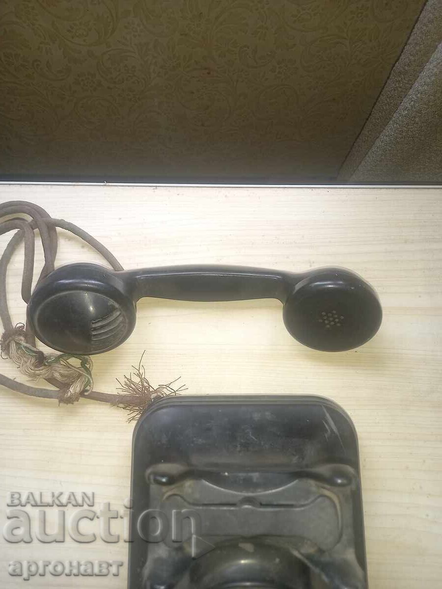 Delivery of Old retro Hungarian telephone from the late 40s or early Delivery of Old retro Hungarian telephone from the late 40s or early