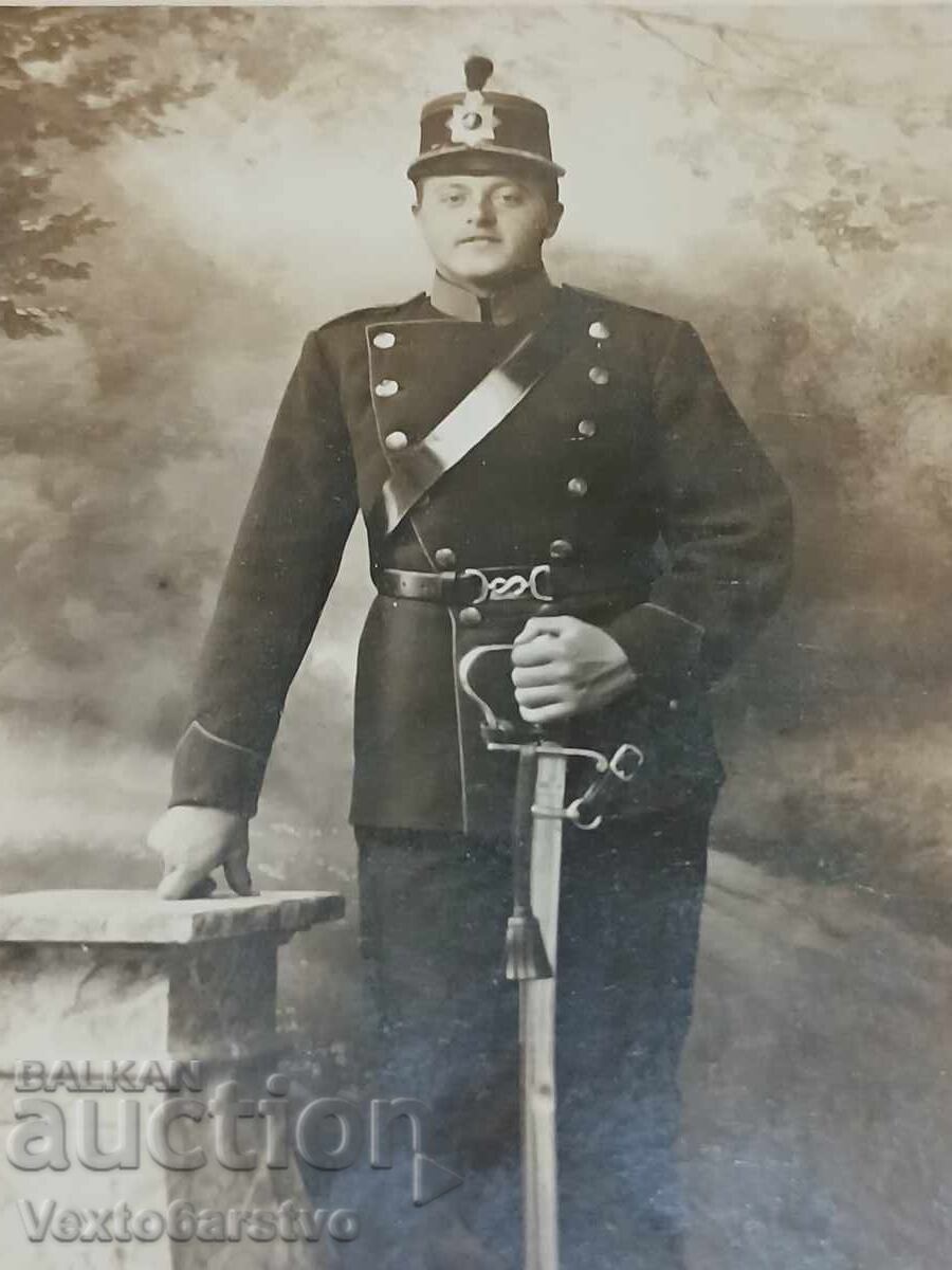 Фотография-Стара снимка-Картон-ВОЕННА-ОФИЦЕР-УНИФОРМА с цена € 9.99 | 19.54 лв.