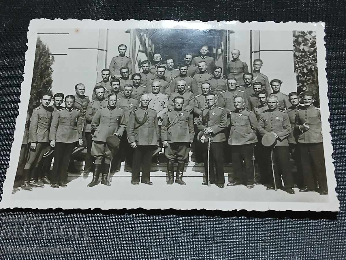 Фотография-Стара снимка-1ва св.в -ВОЕННА-ОФИЦЕРИ-УНИФОРМА