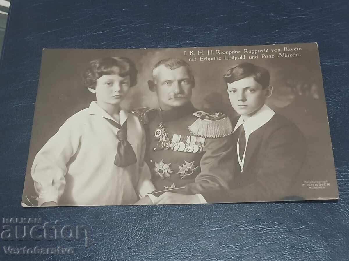 CARTE POȘTALĂ VECHE - REGI, PRINȚI, PRINȚESE - AI EUROPEI
