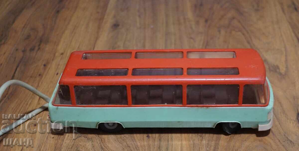 Old Polish plastic toy bus model, battery-operated with price € 6.35 | 12.42 BGN
