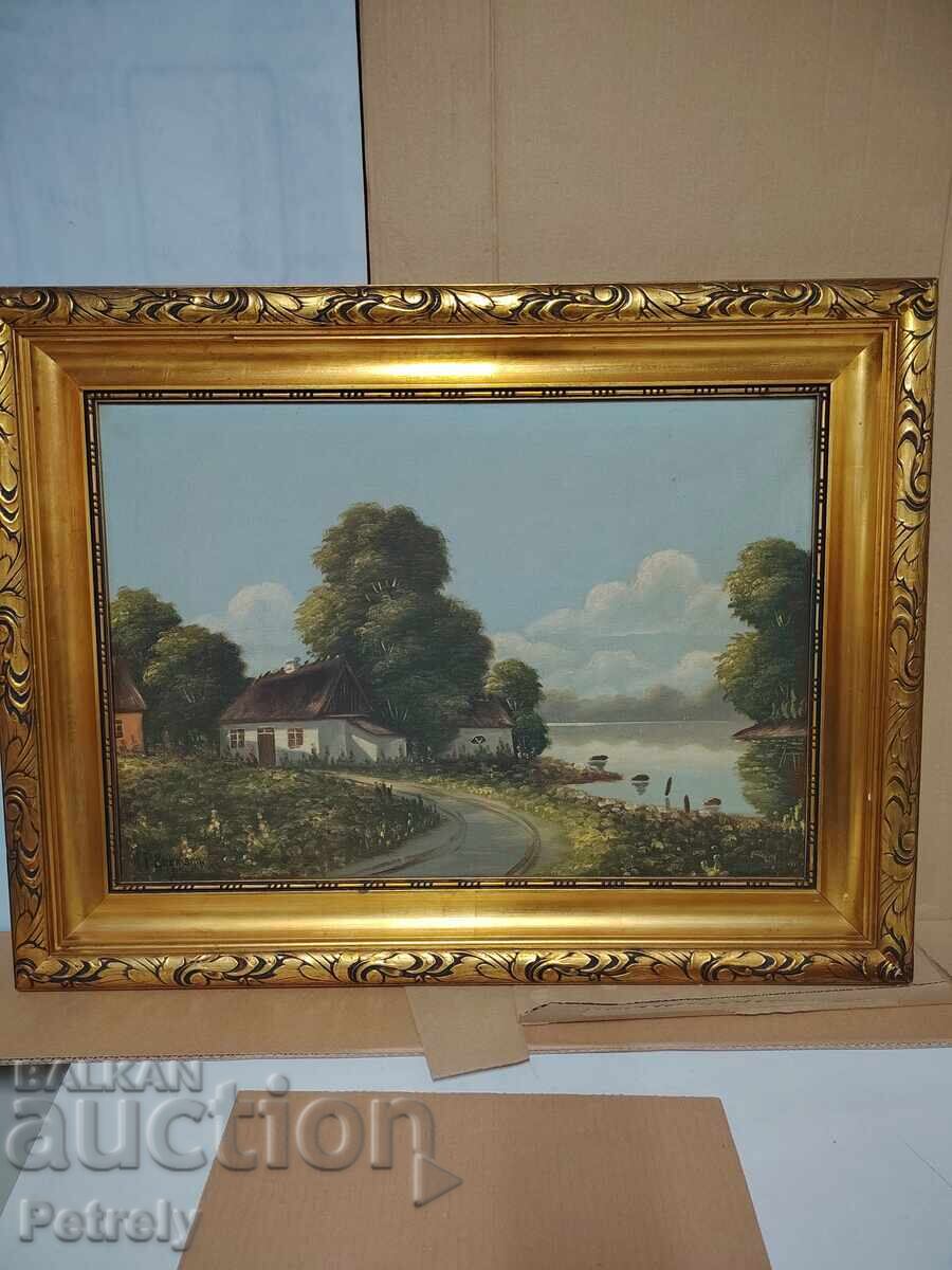 Auction  Large oil painting