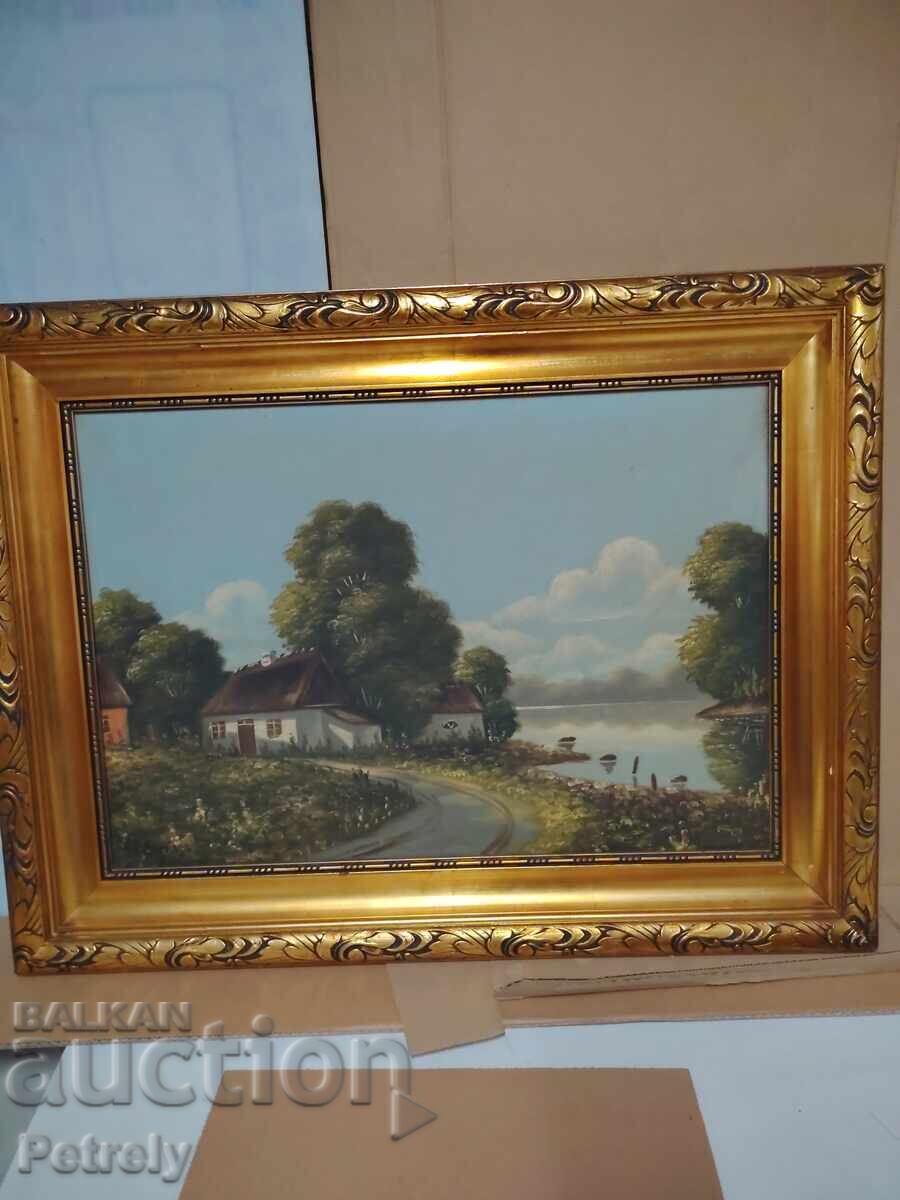 Delivery of Large oil painting