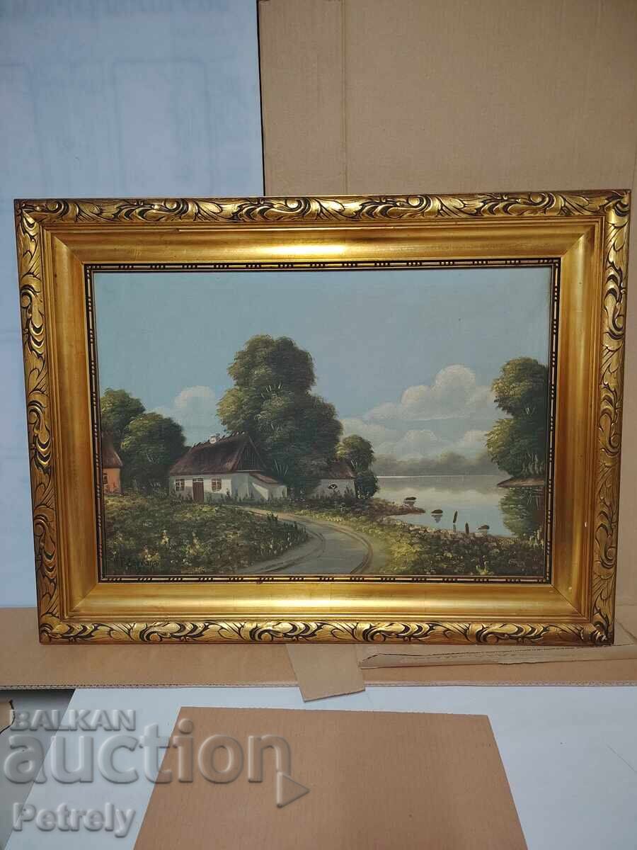 Large oil painting