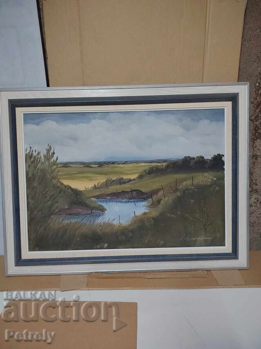 Large oil painting
