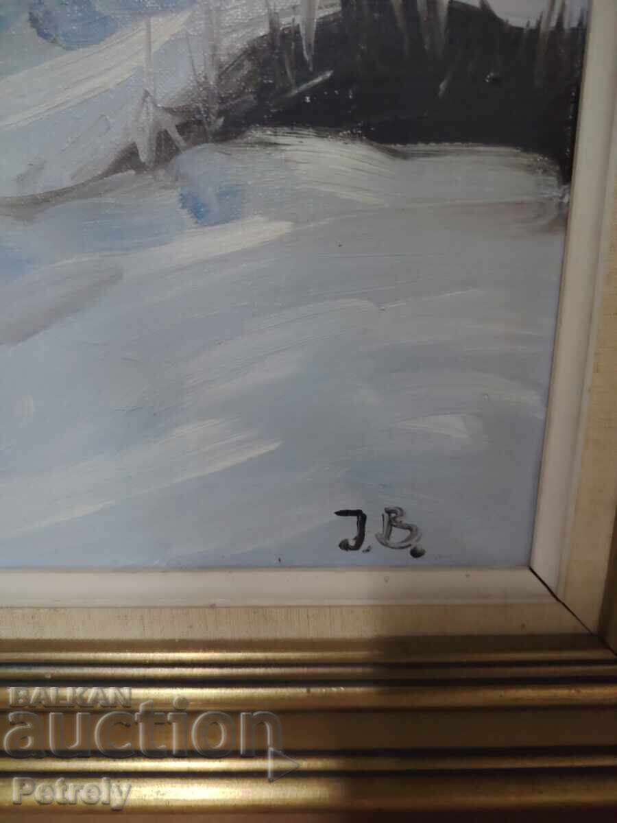 Delivery of Large oil painting