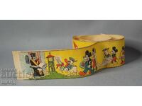 Old film strip with pictures of Mickey Mouse and Donald Duck
