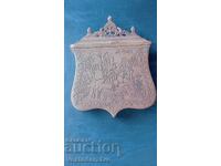 PULBERNIȚĂ, CARTUȘIERĂ, FIȘEC-BRONZ-SEC. XIX-BZC / II