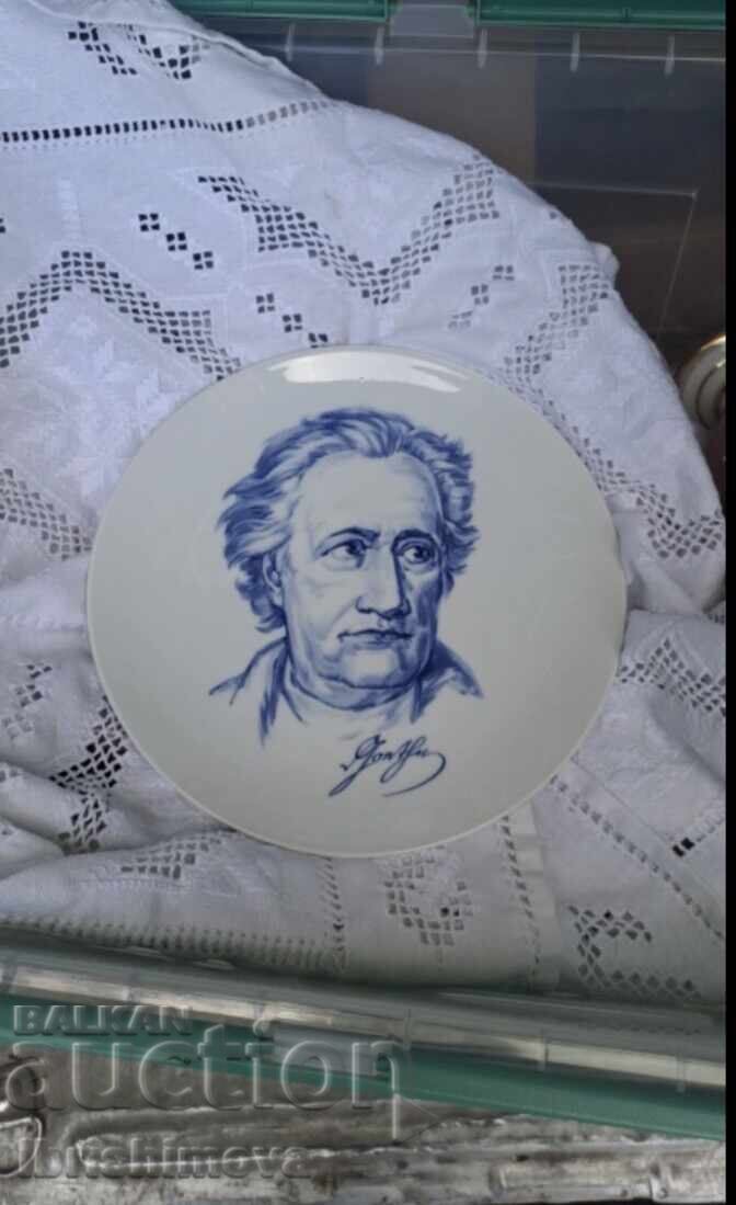 Meissen чиния Йохан Волфганг фон Гьоте