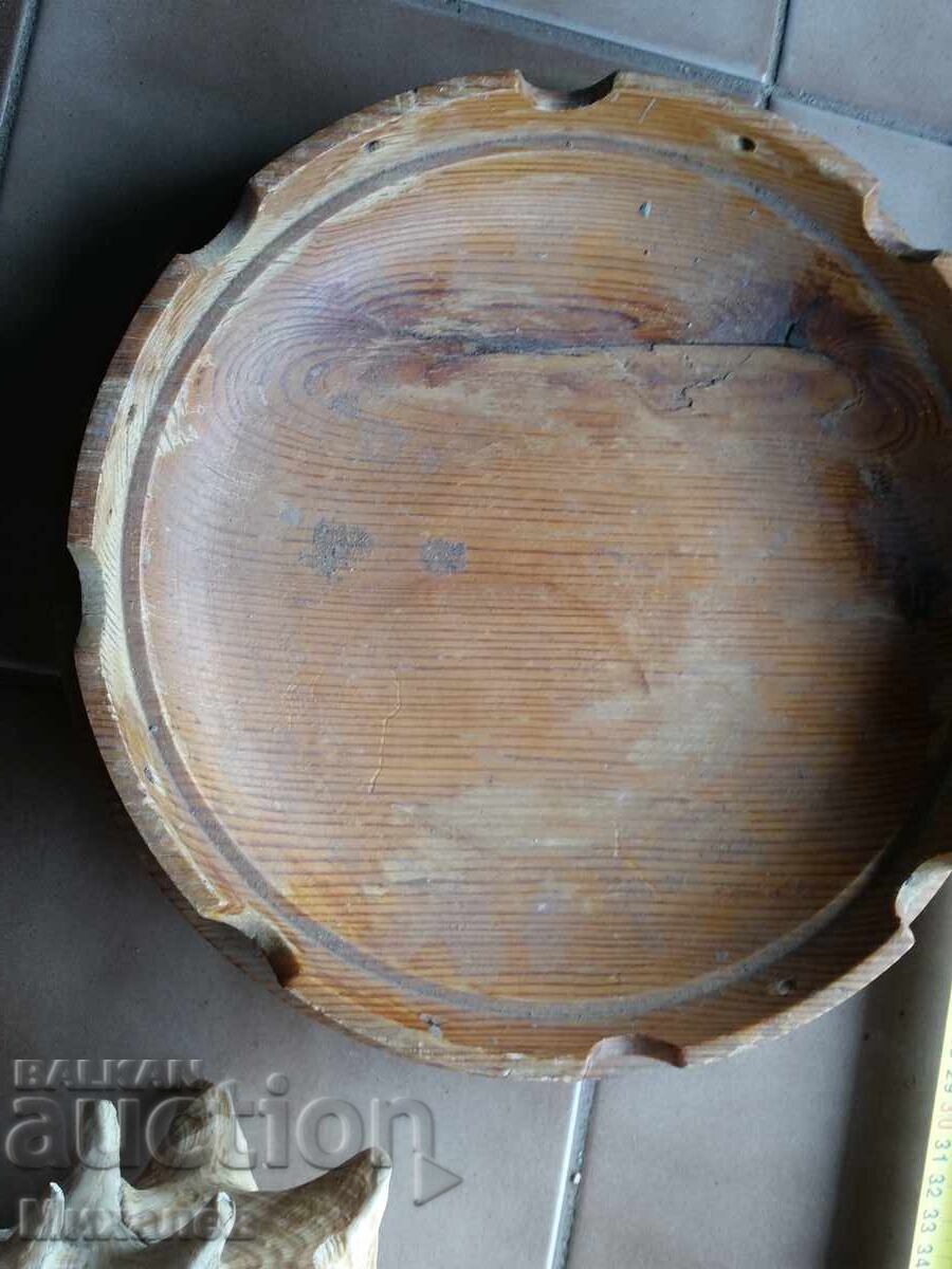 scoică de mare și fructieră din lemn - 6