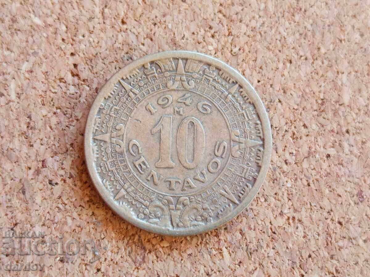 Μεξικό 10 σεντάβο, 1946