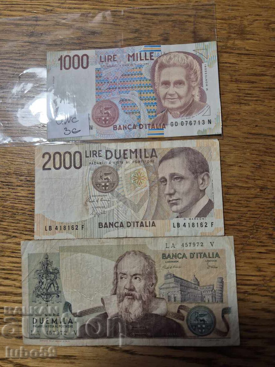 lot 11 upotrebiavani banknoti 1000 unc