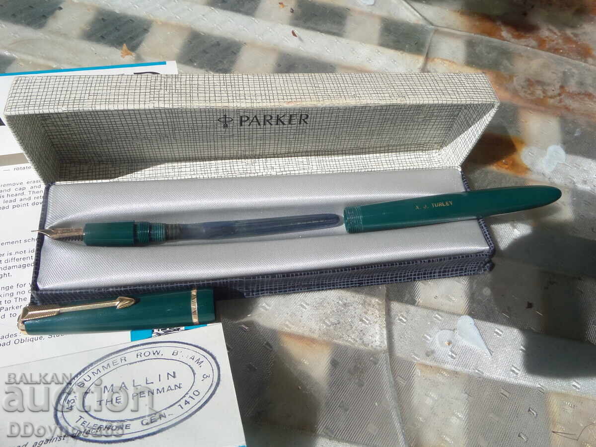 Livrarea Stilou "Parker-Slimfold", peniță din aur 14K, puritate 585