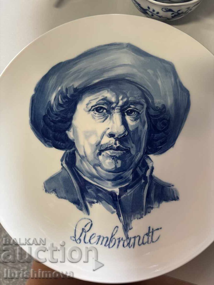 Meissen plate Rembrandt