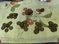 Лот от стари 1 cent монети 63 броя Холандия непочистени