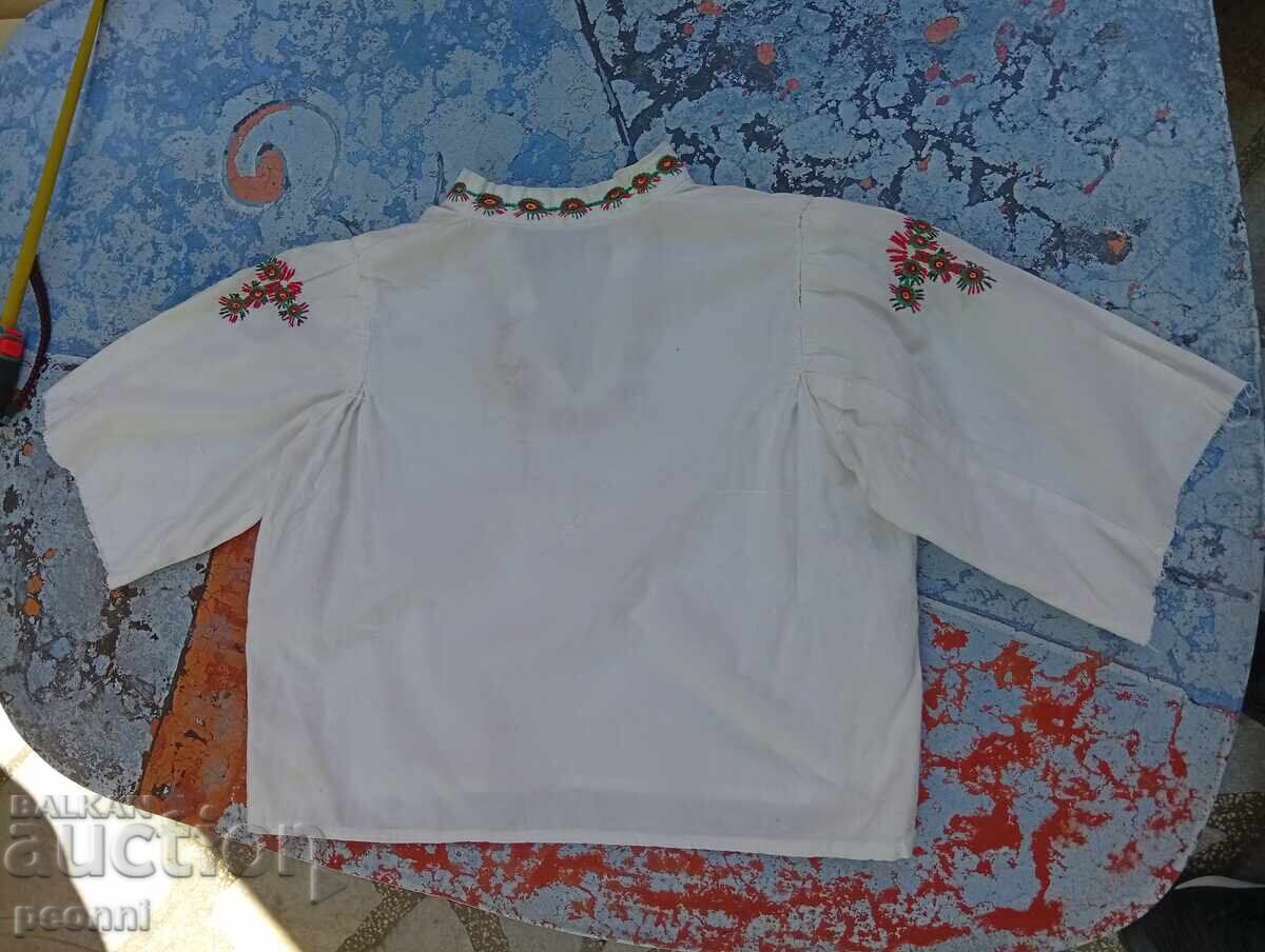 Cămașă din borangic pentru copii cu broderie manuală - 5