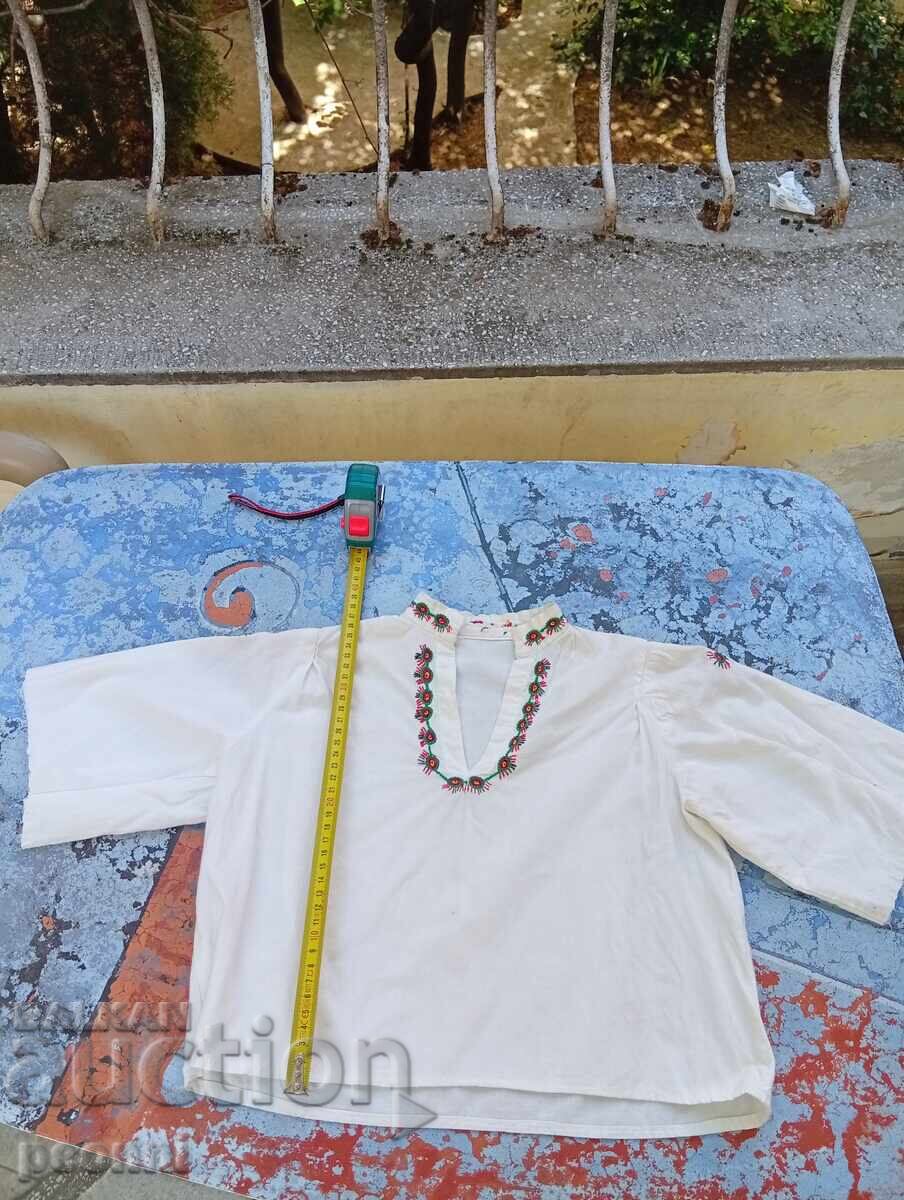 Cămașă din borangic pentru copii cu broderie manuală