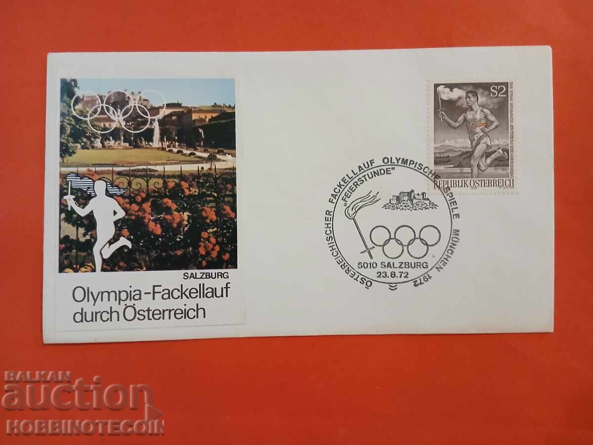 AUSTRIA PLIC JOCURI OLIMPICE MÜNCHEN 1972 - 1 AUSTRIA PLIC JOCURI OLIMPICE MÜNCHEN 1972 - 1