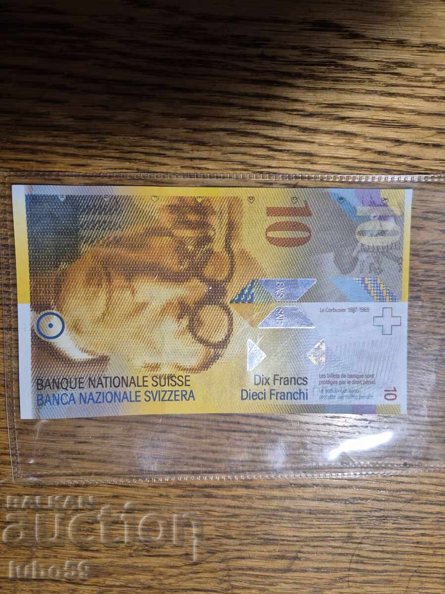 ελβετικά 10 φράγκα unc