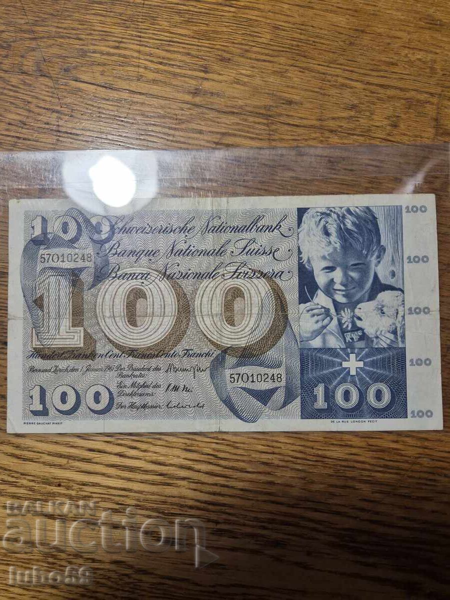 100 franci elvețieni