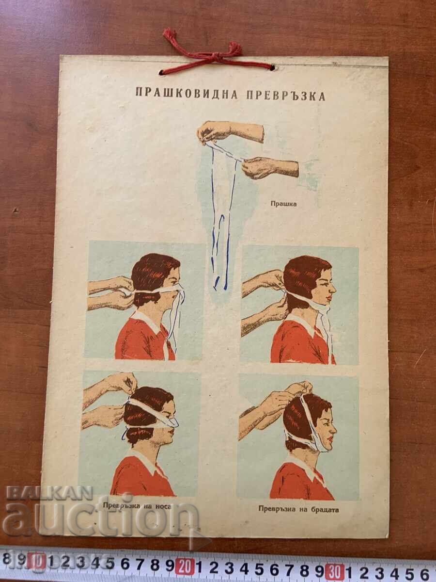 ТАБЛО УЧЕБНО ДВОЙНОЛИЦЕВО КАРТОН ОТ СОЦА ЧЕРВЕН КРЪСТ