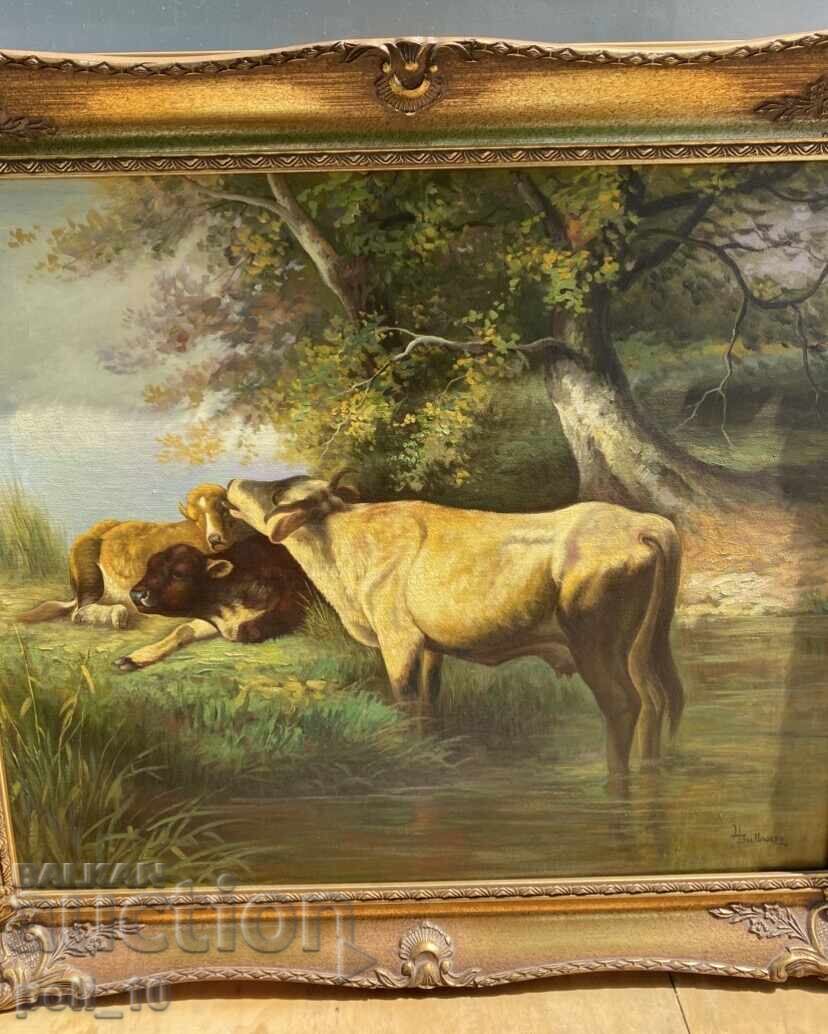 Pictură în ulei pe pânză cu preț € 160.00 | 312.93 BGN