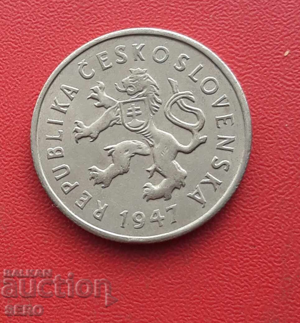 Чехословакия-2 крона 1947 с цена € 0.31 | 0.61 лв.
