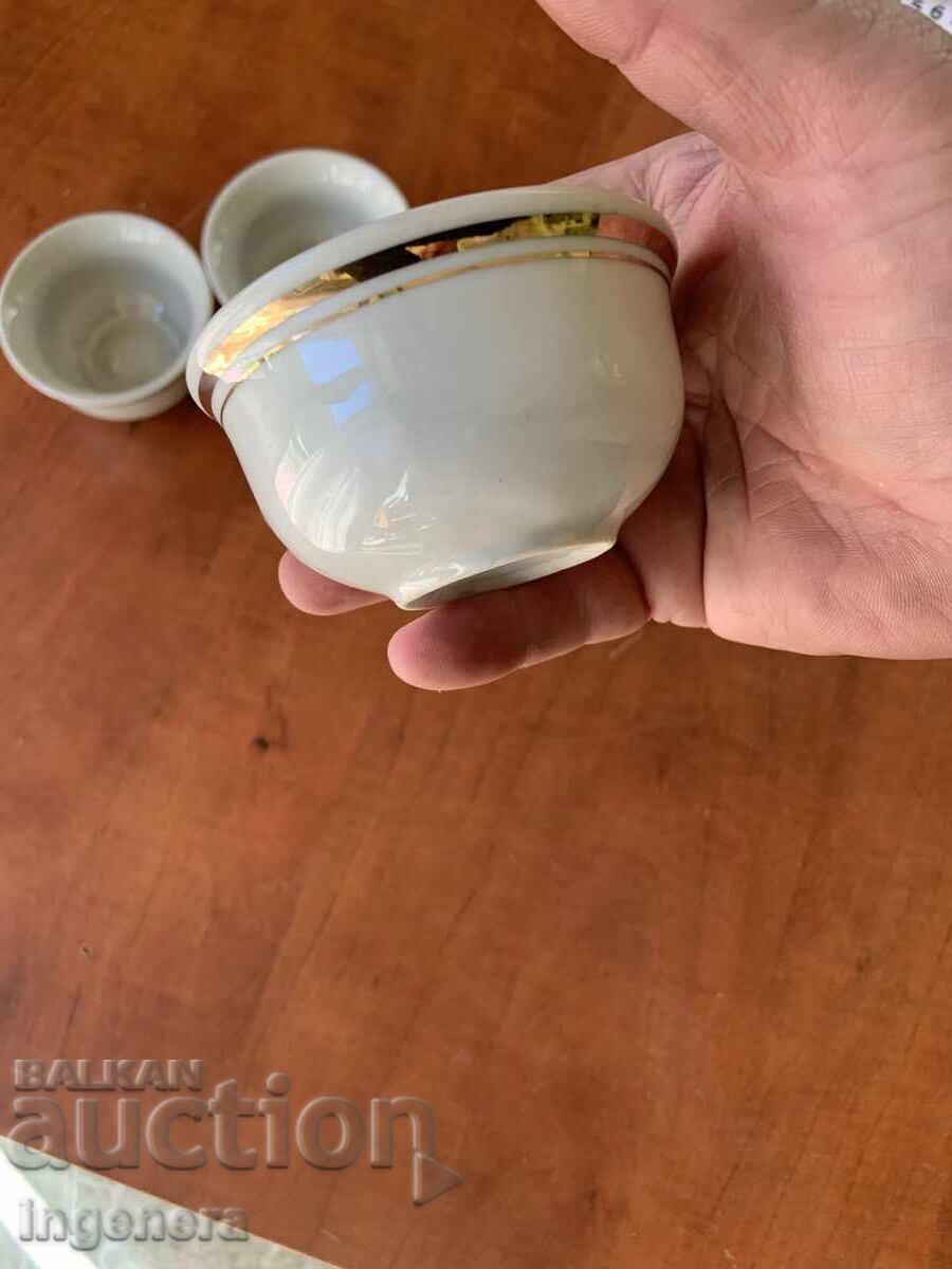 CEȘTI DE PORȚELAN PENTRU CAFEA CEAI-3 BUCĂȚI BULGARIA MARCATE cu preț € 4.90 | 9.58 BGN CEȘTI DE PORȚELAN PENTRU CAFEA CEAI-3 BUCĂȚI BULGARIA MARCATE cu preț € 4.90 | 9.58 BGN
