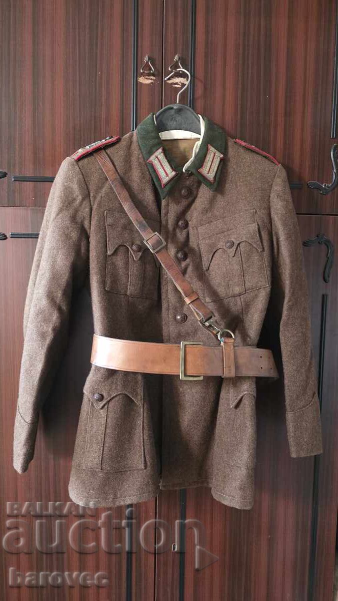 Military parade jacket set with belt and shoulder strap Military parade jacket set with belt and shoulder strap