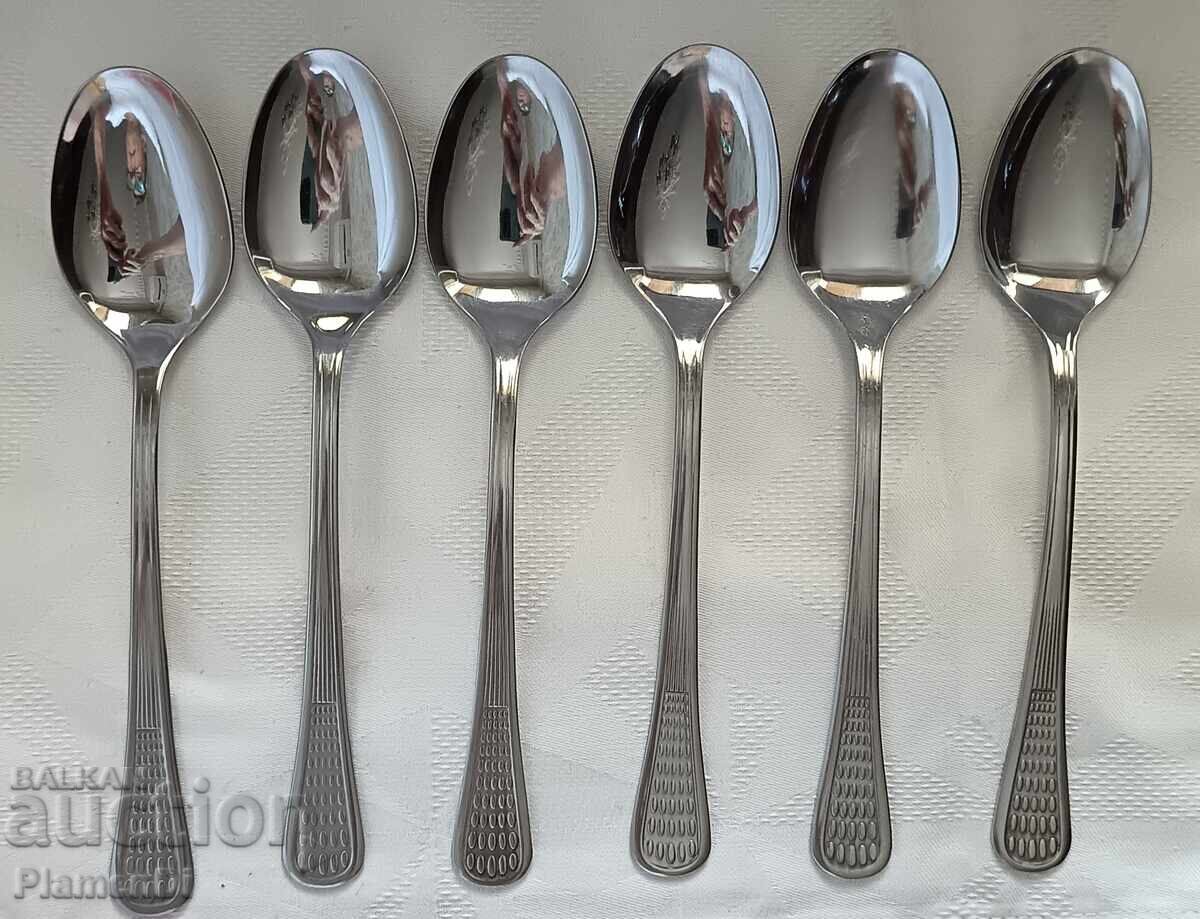 Set of 6 soup spoons - "Petko Denev" Gabrovo