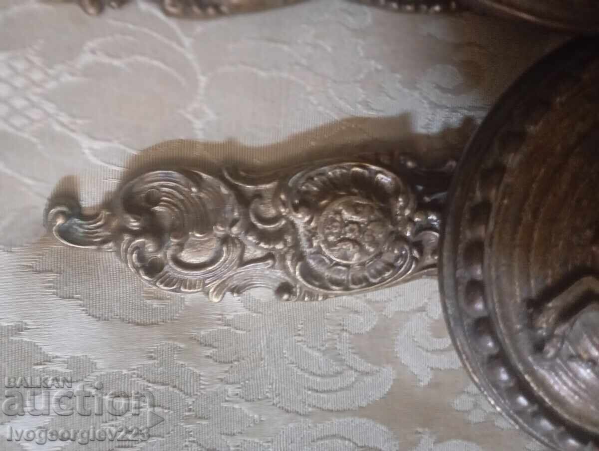 Licitație Set mânere de ușă vintage cu șild Licitație Set mânere de ușă vintage cu șild